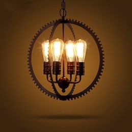 Creatieve Retro Hanglampen Amerikaanse Landelijke Smeedijzeren Kroonluchter