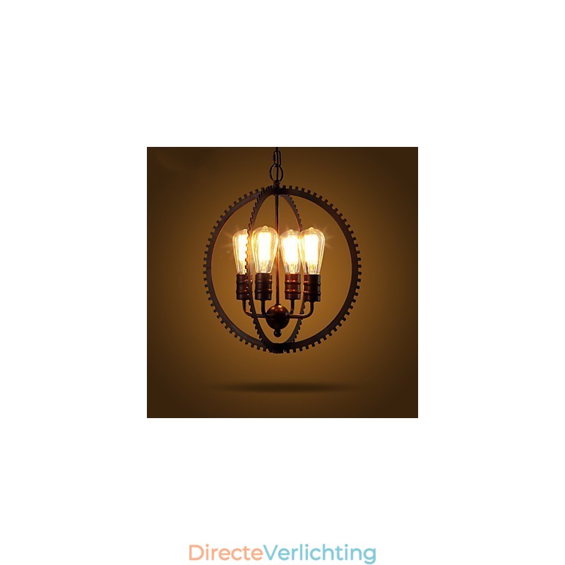 Creatieve Retro Hanglampen Amerikaanse Landelijke Smeedijzeren Kroonluchter