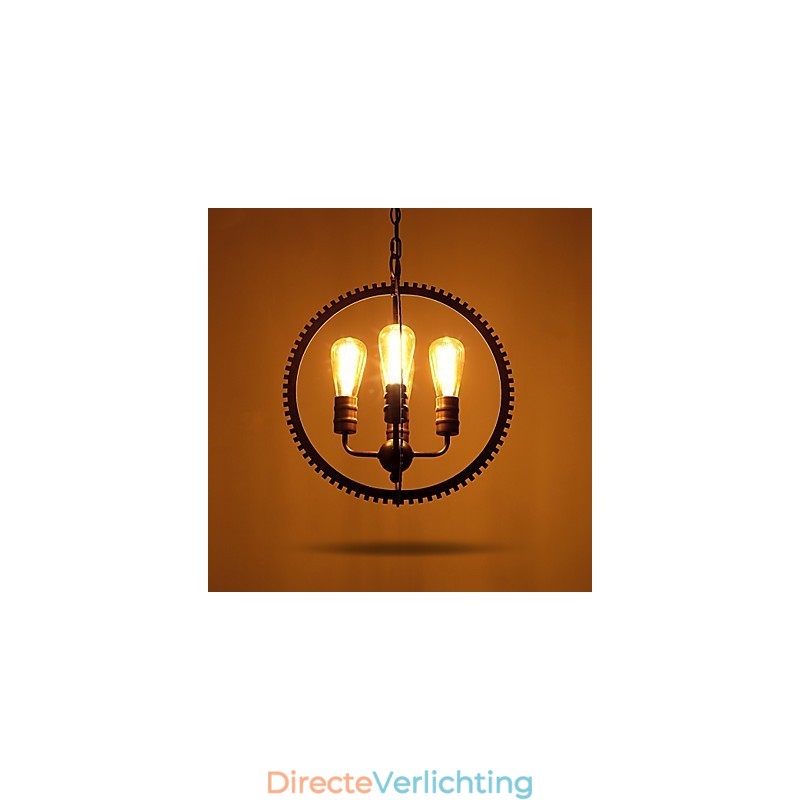Creatieve Retro Hanglampen Amerikaanse Landelijke Smeedijzeren Kroonluchter