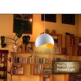 Retro Apple hanglamp met lampvoet