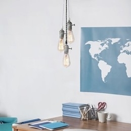 Traditionele klassieke vintage mini-stijl metalen hanglamp