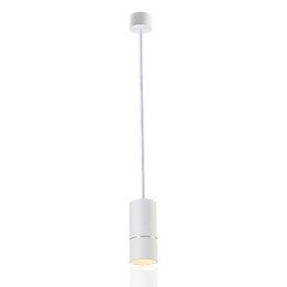 GE 05032 8W 136mm 1-lichts mini hanglamp gepoedercoat wit met aluminium
