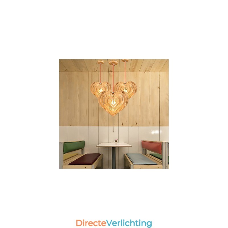 Kroonluchter Mini Stijl Lantaarn Hout Bamboe