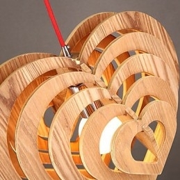 Kroonluchter Mini Stijl Lantaarn Hout Bamboe
