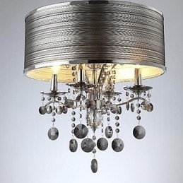 Moderne, eigentijdse kristallen metalen hanglamp