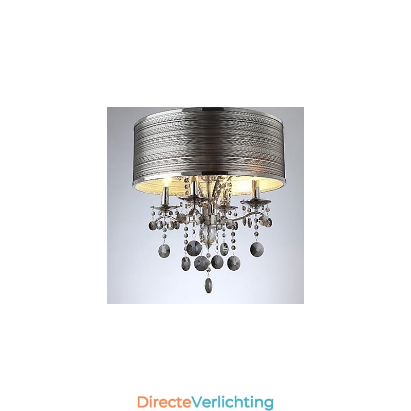 Moderne, eigentijdse kristallen metalen hanglamp