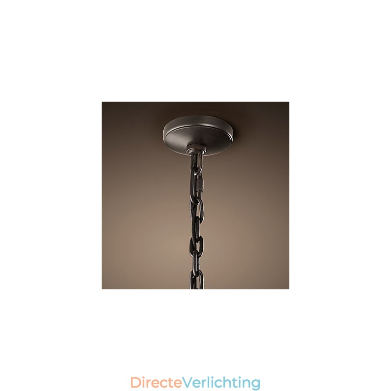 2-lichts hanglamp met transparante kap