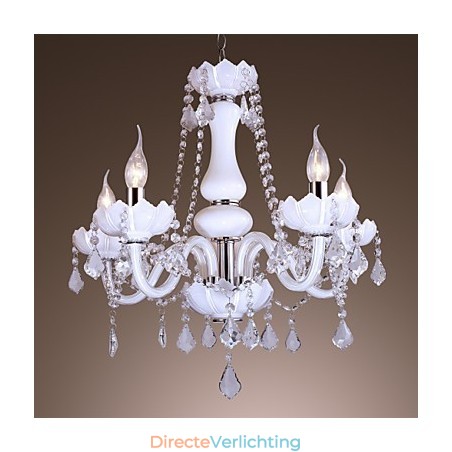 Moderne Europese stijl luxe jade kristal glazen kroonluchter Moderne Europese stijl luxe jade kristal glazen kroonluchter