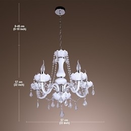 Moderne Europese stijl luxe jade kristal glazen kroonluchter