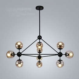 Landelijke schilderij metalen hanglamp garage