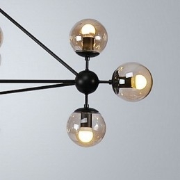 Landelijke schilderij metalen hanglamp garage