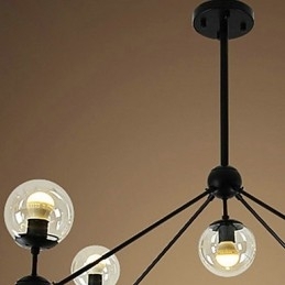 Landelijke schilderij metalen hanglamp garage