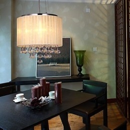 Elegante kristallen hanglamp met 4 lampen