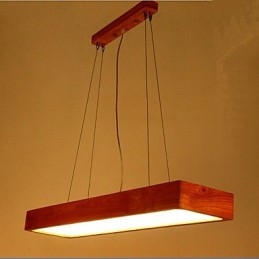 Eenvoudige hoogwaardige hanglamp van massief hout
