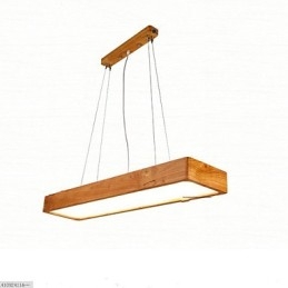 Eenvoudige hoogwaardige hanglamp van massief hout