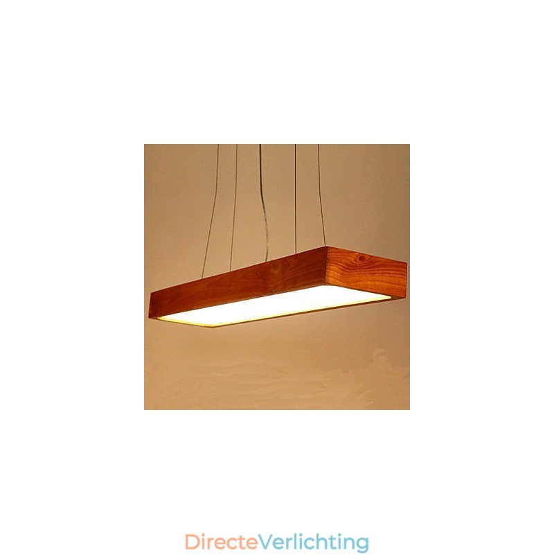 Eenvoudige hoogwaardige hanglamp van massief hout