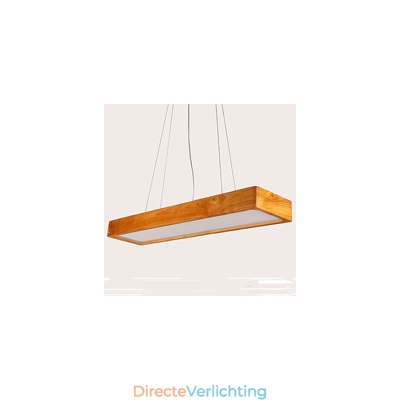 Eenvoudige hoogwaardige hanglamp van massief hout