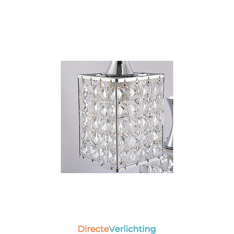 3 lampen metalen frame K9 kristallen kroonluchter hanglamp stuurlamp