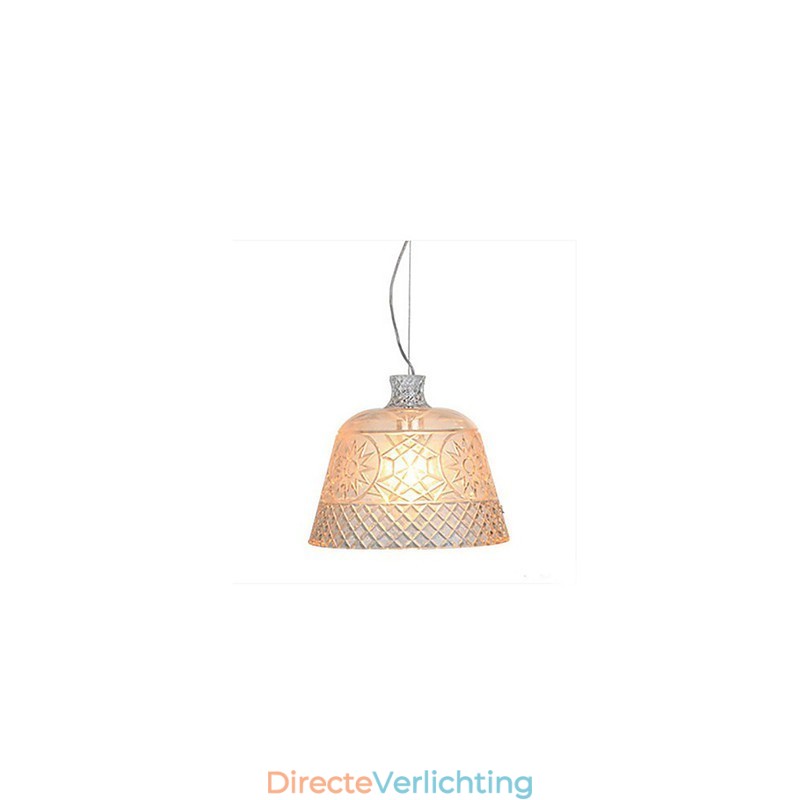 De kroonluchter met decoratieve kunstglas snijwerk hanger