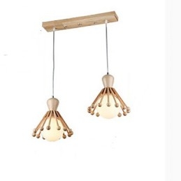 Tuinhouten kroonluchter Eenvoudige Scandinavische houten kroonluchter 2