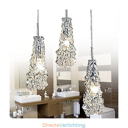 Tradition Classic Transparant glas 3-lichts kroonluchter Tradition Classic Transparant glas 3-lichts kroonluchter