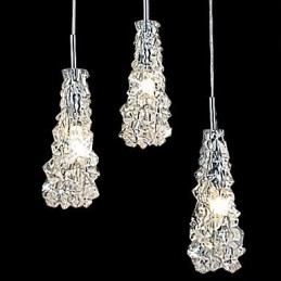 Tradition Classic Transparant glas 3-lichts kroonluchter