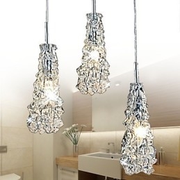 Tradition Classic Transparant glas 3-lichts kroonluchter