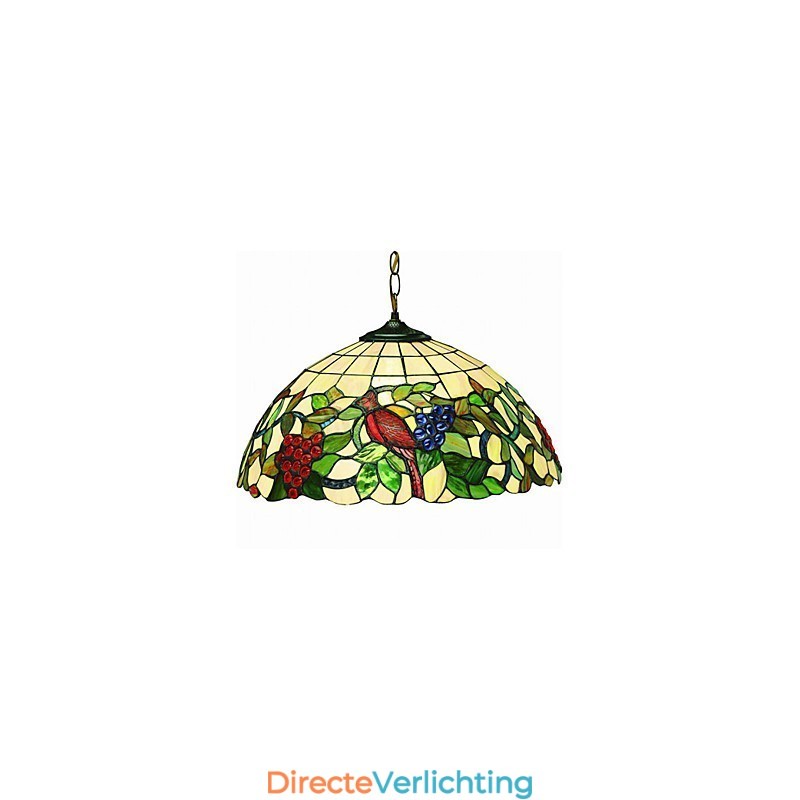 Druiven en vogels 2-lichts hanglamp