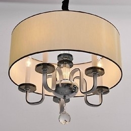 Moderne, eigentijdse hanglamp van kristalchroommetaal