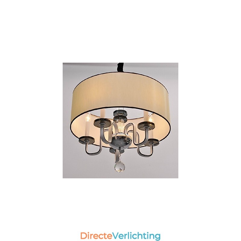 Moderne, eigentijdse hanglamp van kristalchroommetaal
