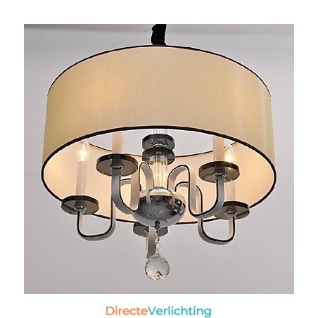 Moderne, eigentijdse hanglamp van kristalchroommetaal Moderne, eigentijdse hanglamp van kristalchroommetaal