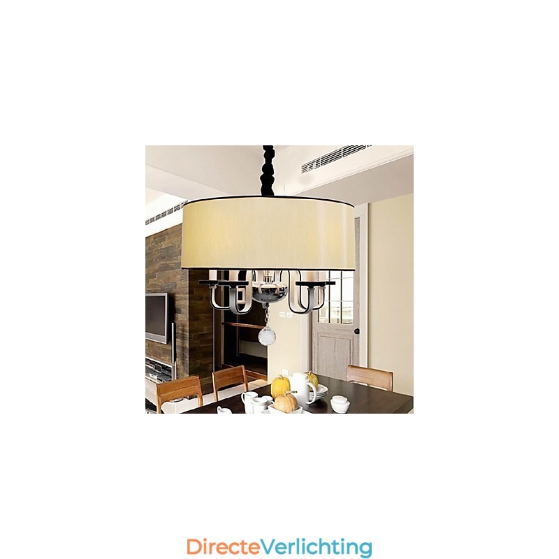 Moderne, eigentijdse hanglamp van kristalchroommetaal