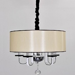 Moderne, eigentijdse hanglamp van kristalchroommetaal