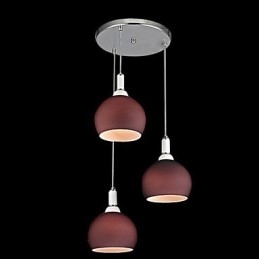 Moderne, eigentijdse mini-stijl gegalvaniseerde hanglamp