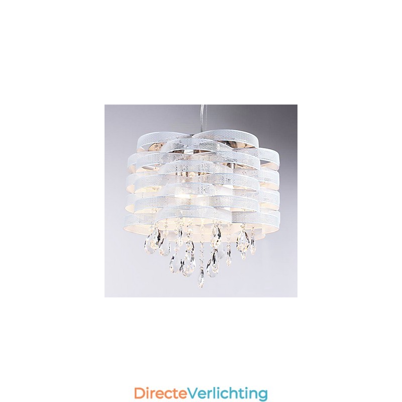 Stijlvolle kristallen hanglamp met 3 lampen