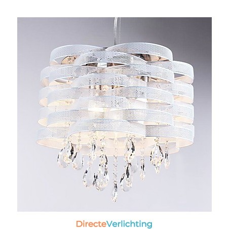 Stijlvolle kristallen hanglamp met 3 lampen Stijlvolle kristallen hanglamp met 3 lampen