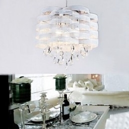 Stijlvolle kristallen hanglamp met 3 lampen