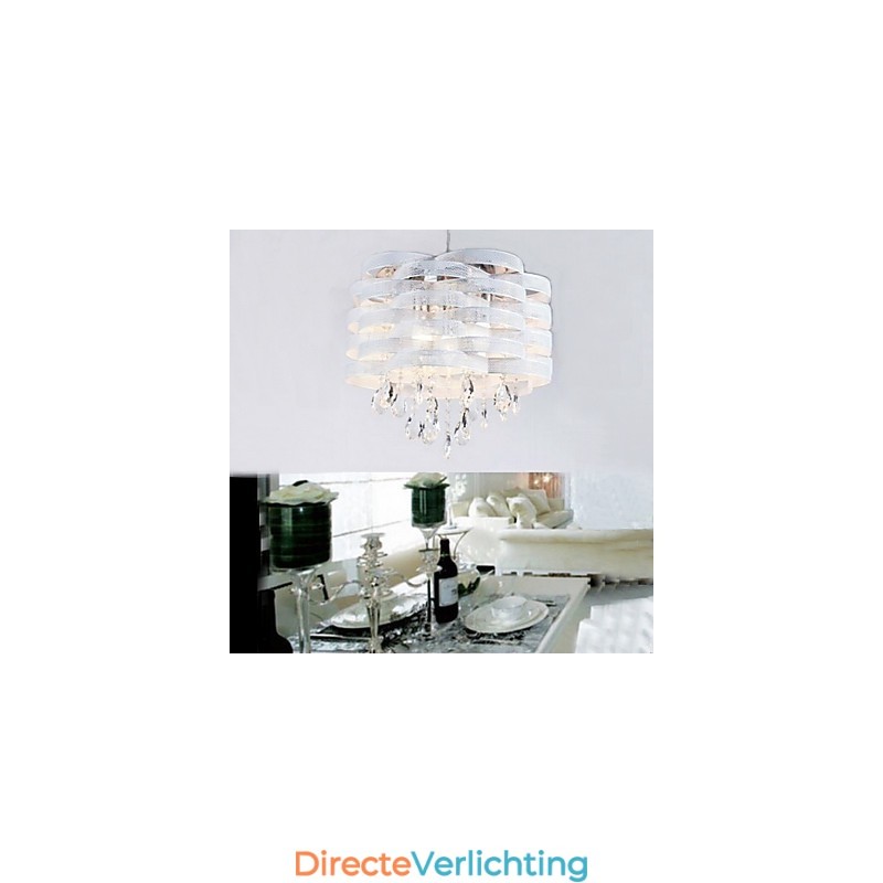 Stijlvolle kristallen hanglamp met 3 lampen