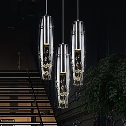 Moderne, eigentijdse mini-stijl gegalvaniseerde metalen hanglamp voor kinderen