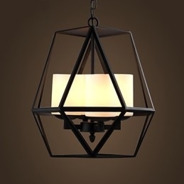 Topniveau Americange Vintage zwarte ijzeren lamp moderne kroonluchter kroonluchter 4 lampen