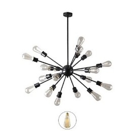 Moderne hanglamp met 20 lampen in radiale uitvoering