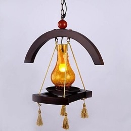 Americange massief houten hanglamp