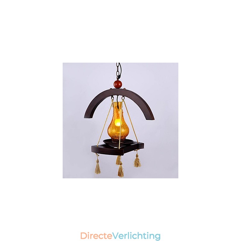 Americange massief houten hanglamp