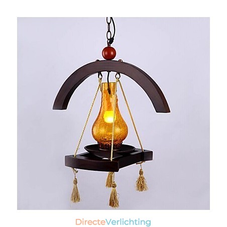 Americange massief houten hanglamp Americange massief houten hanglamp