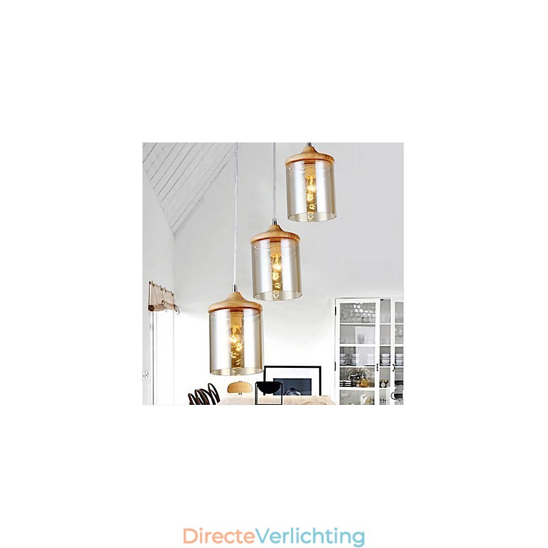 Glazen kunst kleine hanglamp licht