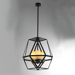 Hanglamp van metaal in landelijke mini-stijl