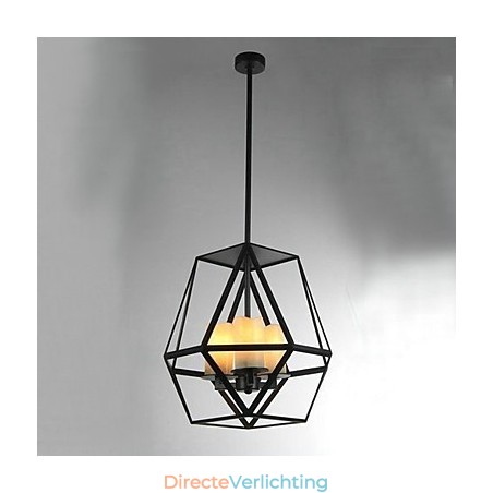 Hanglamp van metaal in landelijke mini-stijl Hanglamp van metaal in landelijke mini-stijl