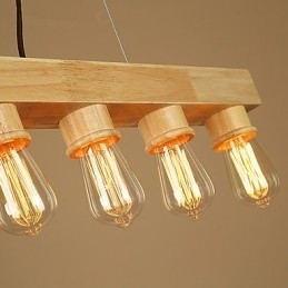 Hanglampen Landelijk Hout Bamboe