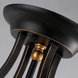 Moderne, eigentijdse mini-stijl gegalvaniseerde metalen kroonluchter