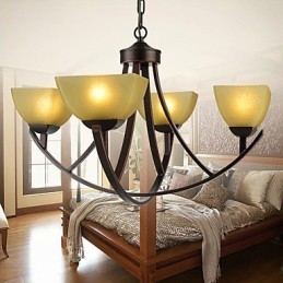 Kroonluchter 4 lampen Traditioneel Klassiek Vintage Metaal